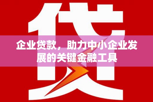 神冈企业贷款，助力中小企业发展的关键金融工具