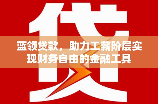 神冈蓝领贷款，助力工薪阶层实现财务自由的金融工具