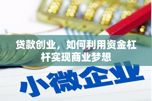 神冈贷款创业，如何利用资金杠杆实现商业梦想
