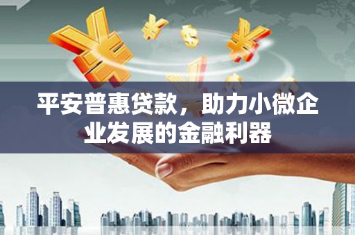 神冈平安普惠贷款，助力小微企业发展的金融利器
