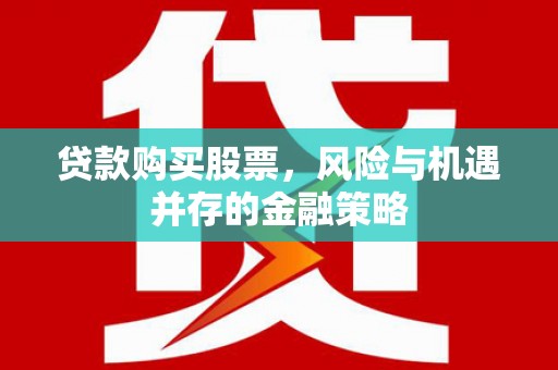神冈贷款购买股票，风险与机遇并存的金融策略